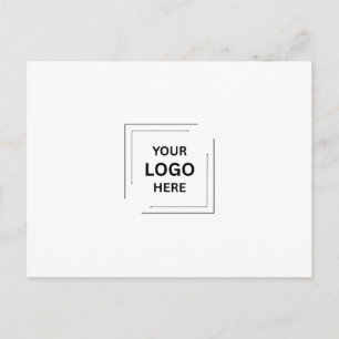 Carte postale de branding de logo d'entreprise mod