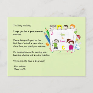 Carte postale de brise-glace de l'enseignant de l'