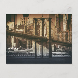 Carte postale "De Brooklyn à Manhattan"
