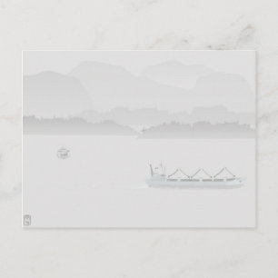 Carte postale de brouillard matinal