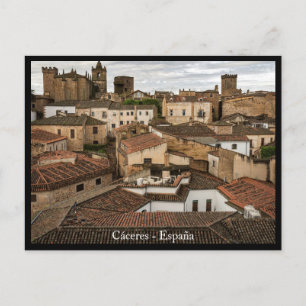 Carte postale de Caceres, belle ville espagnole