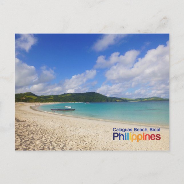 Carte postale de Calaguas Beach Bicol Philippines (Devant)