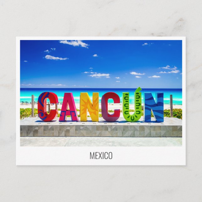 Carte postale de Cancun, Mexique (Devant)