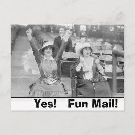 Carte postale de célébration de courrier amusant