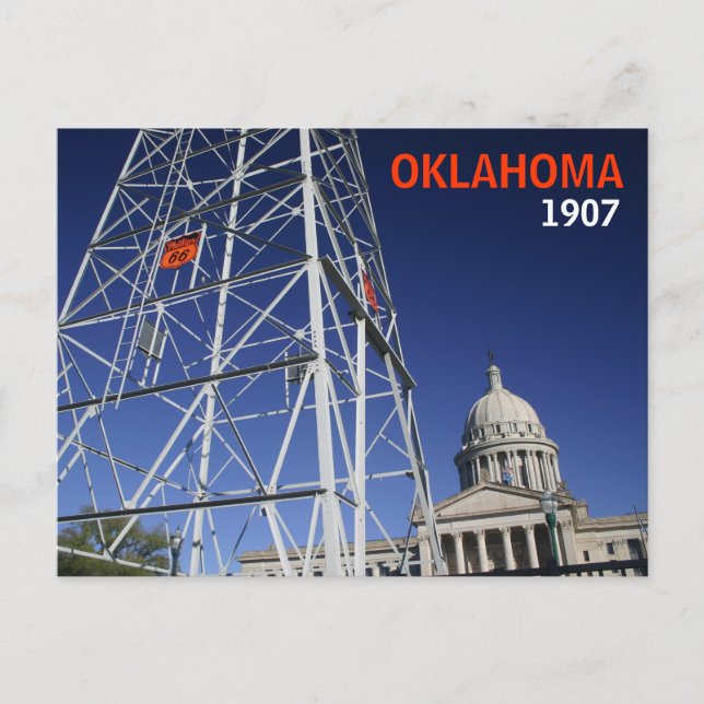 Carte postale de centennial de l'Oklahoma (Devant)