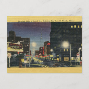Carte postale de Central Avenue Phoenix Arizona an