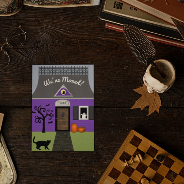 Carte postale de changement d'adresse de maison ha (Créateur téléchargé)