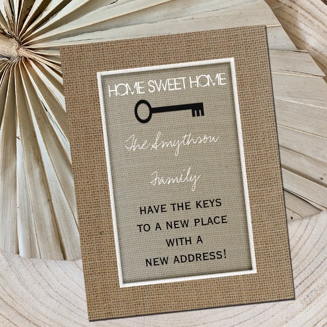 Carte postale de changement d'adresse Home Sweet H (Créateur téléchargé)