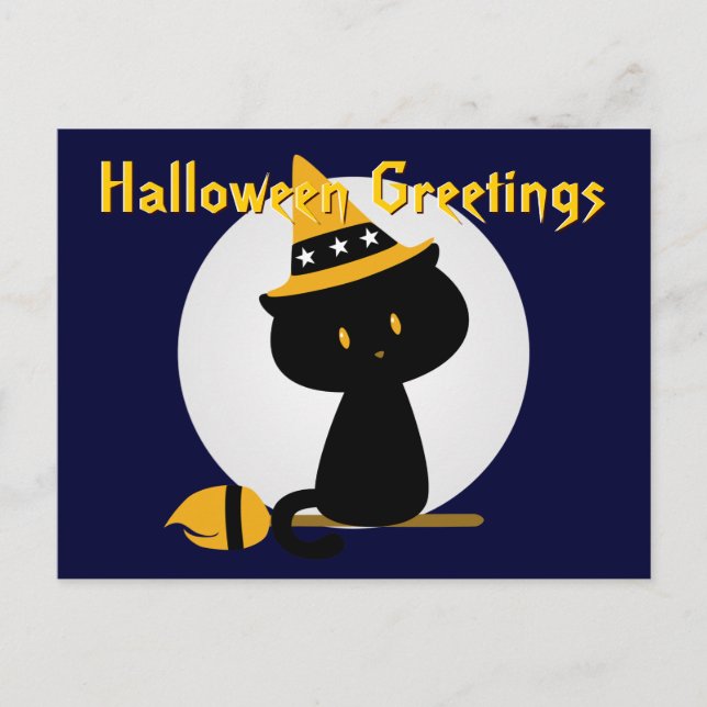 Carte postale de chat magique (Devant)