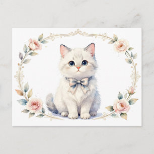 carte postale de chaton mignon
