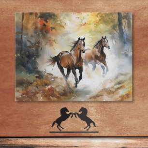 Carte postale de cheval sauvage occidental