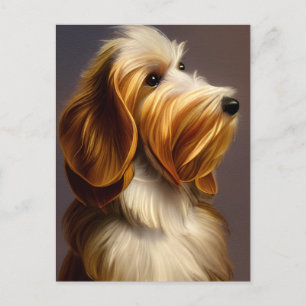 Carte postale de chien chiot Havanais mignon