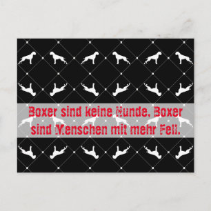 Carte postale de chiens Boxer