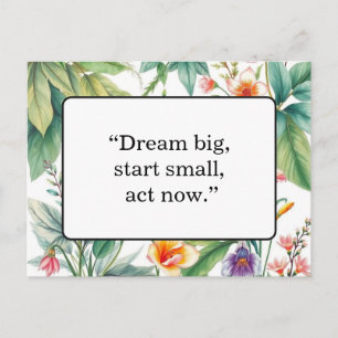 Carte postale de citation motivante