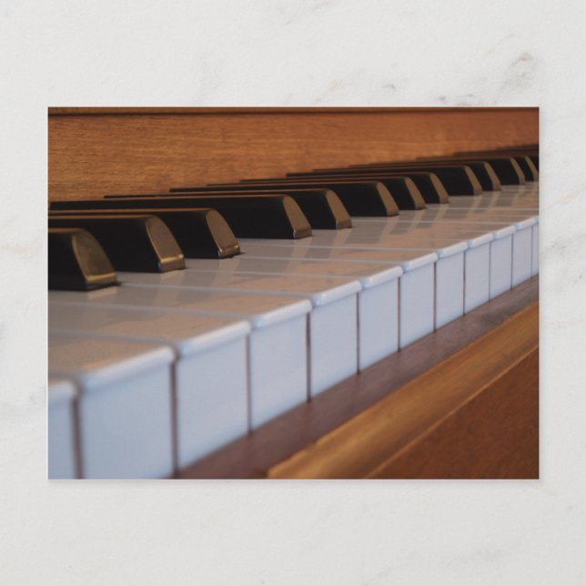 Carte postale de clavier de piano (Devant)