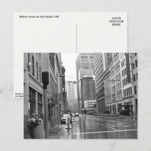 Carte postale de Cleveland, OH Downtown Scene