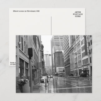 Carte postale de Cleveland, OH Downtown Scene