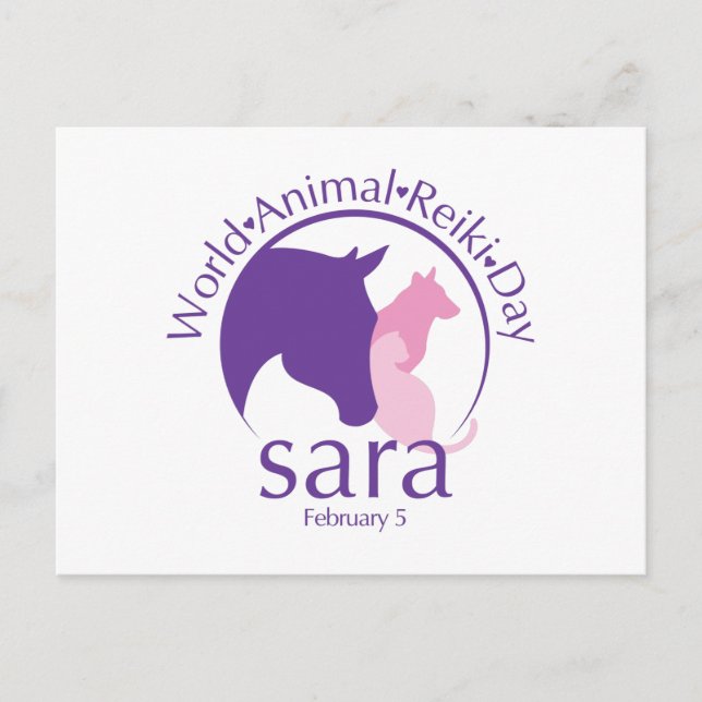 Carte postale de conception de la Journée mondiale (Devant)