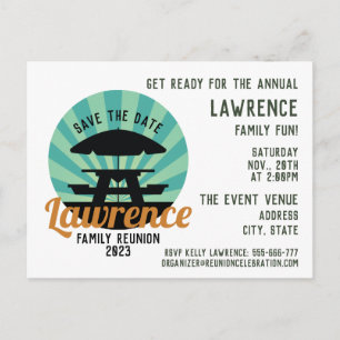 Carte postale de conception de réunion de famille