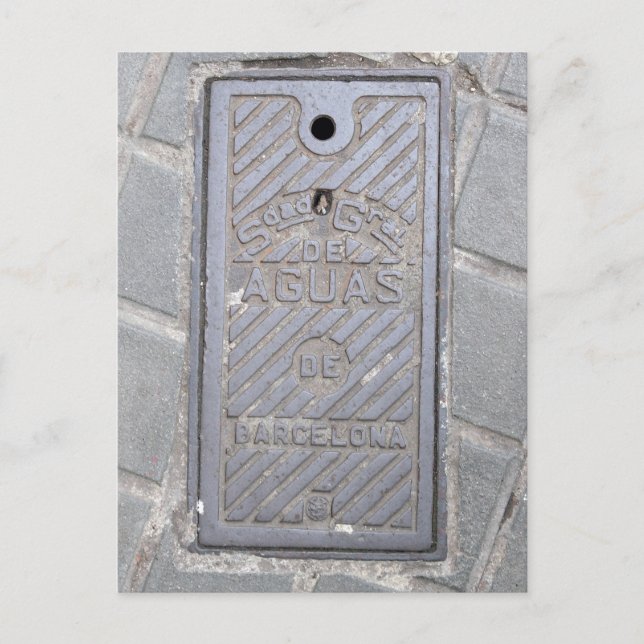 Carte postale de couverture utilitaire Barcelone,  (Devant)