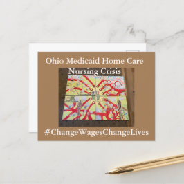 Carte postale de crise des soins infirmiers en Ohi