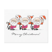 Carte postale de Dancing Santas