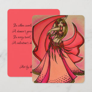 Carte postale de danseuse du ventre de la Saint-Va