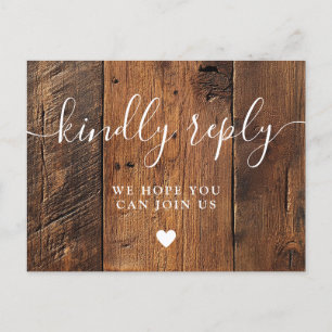Carte postale de demande de chanson boho grange en