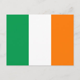 Carte postale de drapeau de l'Irlande
