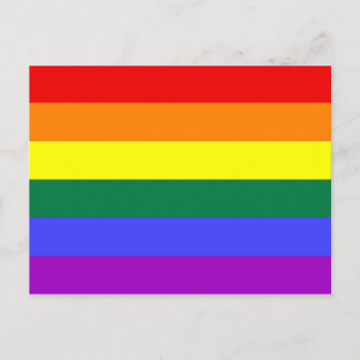 Carte postale de drapeau Rainbow Pride