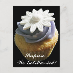 Carte postale de faire-part de mariage