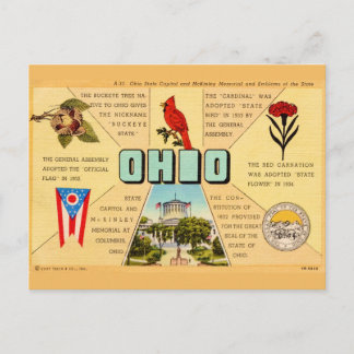 Carte postale de faits anciens de l'Ohio