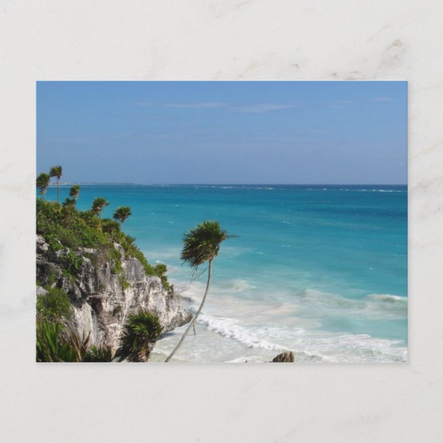Carte postale de falaises de Tulum (Devant)