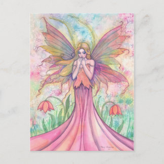 Carte postale de fée fleur sauvage