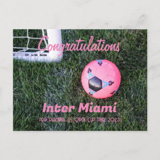 Carte postale de félicitations d'Inter Miami