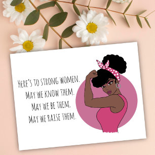 Carte postale de femmes noires fortes