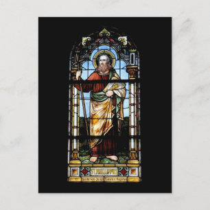 Carte postale de fenêtre d'église