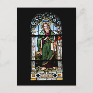 Carte postale de fenêtre d'église