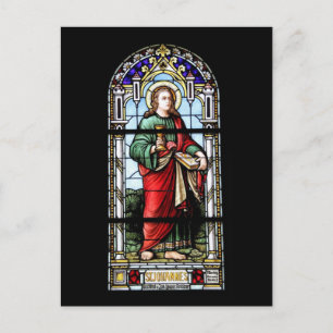 Carte postale de fenêtre d'église