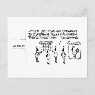 Carte postale de fête délirante