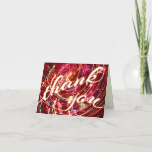 carte postale de fête lumineuse merci