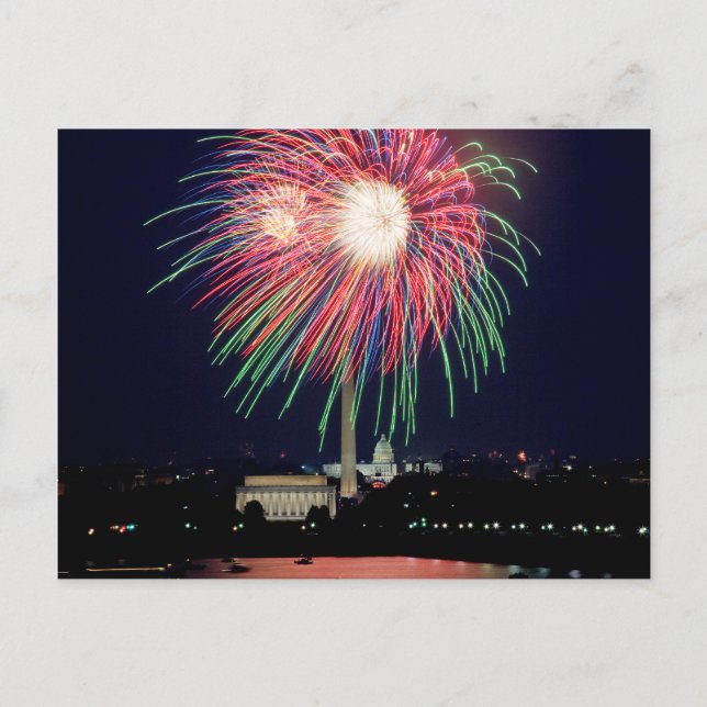 Carte postale de feux d'artifice (Devant)