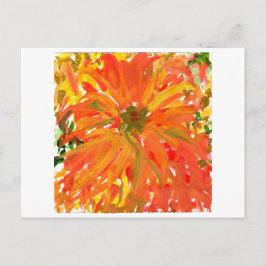 Carte postale de fleur orange glorieuse