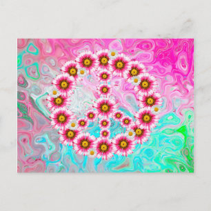 Carte postale de fleurs de paix