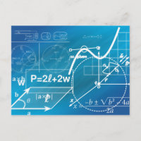carte postale de formule géométrique