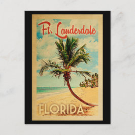 Carte postale de Fort Lauderdale Palm Tree Beach R