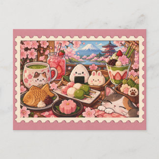 Carte postale de friandises et snacks japonais mig
