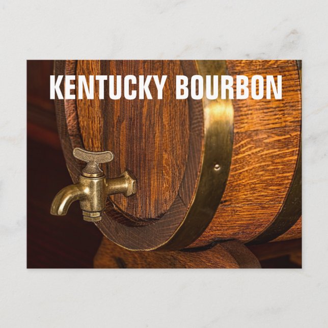 CARTE POSTALE DE FÛT DE BOURBON DU KENTUCKY (Devant)