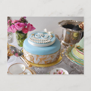 Carte postale de gâteau du 30e anniversaire.