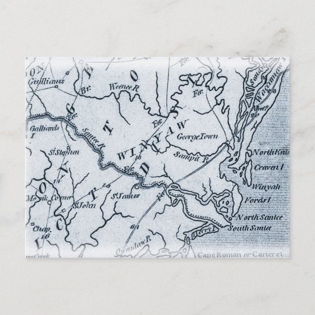 Carte postale de Georgetown Winyah Caroline du Sud (Devant)